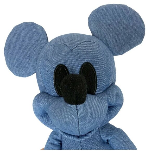 Disney AE Mickey Mouse Blue Denim Special Edition Plush Toy Stuffed Animal - Picture 2 of 9